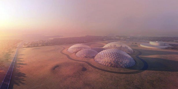 Several domes will stretch out into the desert