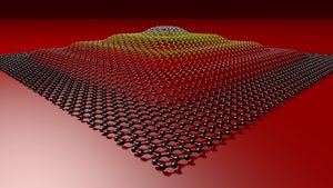 Graphene has been forged into a 3D pyramid shape by way of laser light