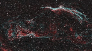 Parts of the Veil Nebula in Cygnus