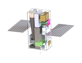 This rendering shows the conceptual CubeX spacecraft, which would demonstrate X-ray navigation while investigating the moon.