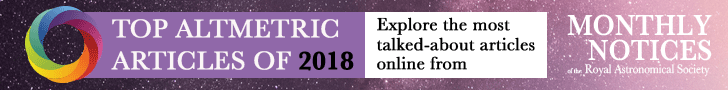 Top Altmetric Articles of 2018. Explore the most talked-about articles online from Monthly Notices of the Royal Astronomical Society.